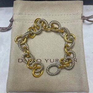 David Yurman Oval Link Chain Bracelet 21cm Length